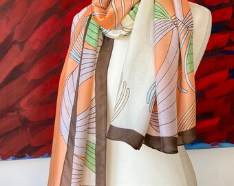 Extra large satin silky scarf shawl beach wrap cover up premium light polyester