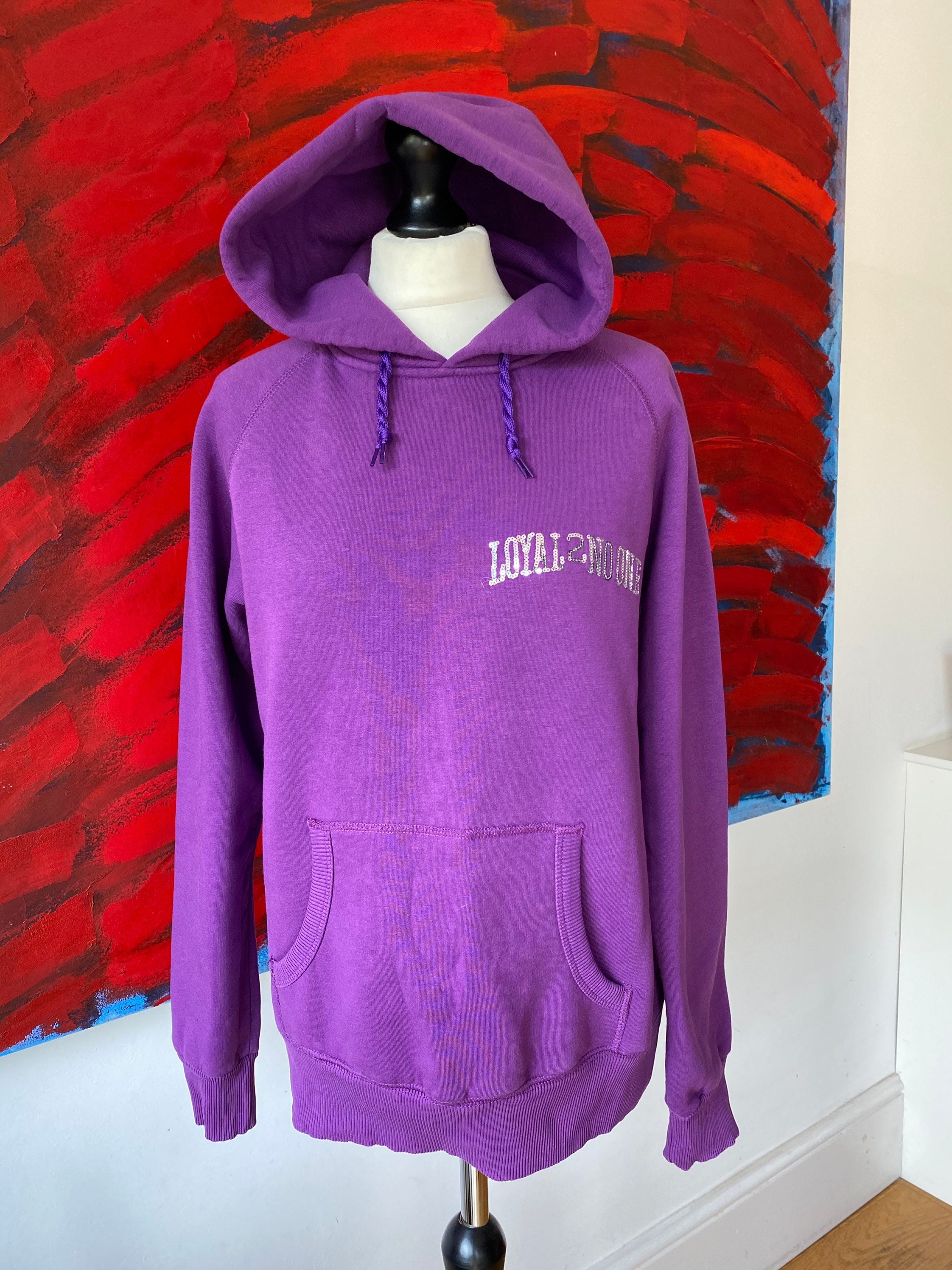 Loyal to no one purple hoodie size M-L | Etsy