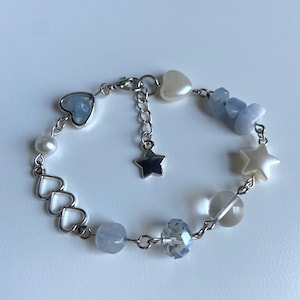 Charm pearl bracelet