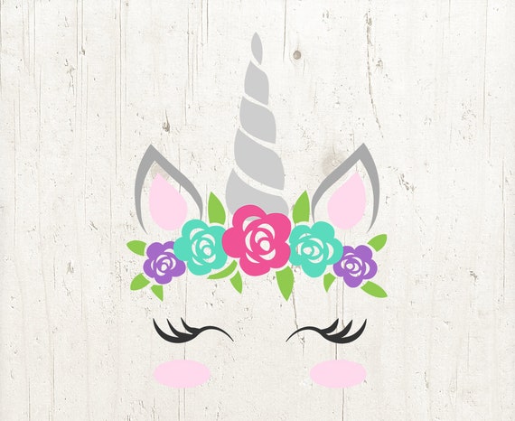 Download Unicorn svg unicorn eyelashes unicorn birthday svg floral ...