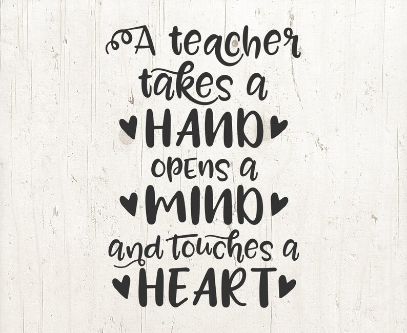 Teacher Quote Svg Dxf Png Cut File Teacher Sayings T Etsy