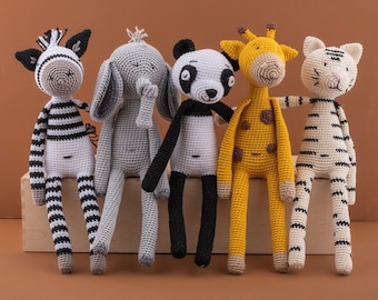 Yarn and Colors - Amigurumi Pattern Bundle - Zoo Animals