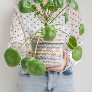 Yarn and Colors - Crochet Plant Baskets Pattern PDF - Basic Plant Baskets