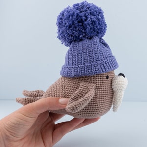 Yarn and Colors Crochet Amigurumi Pattern PDF Wally Walrus image 6