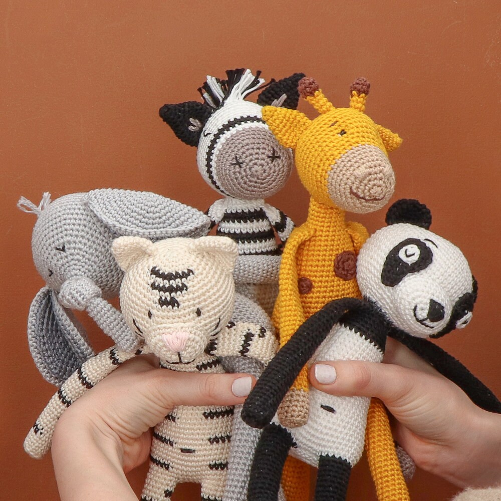 Yarn and Colors - Amigurumi Pattern Bundle - Zoo Animals - Etsy