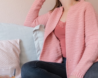 Filati e colori - Modello cardigan all'uncinetto PDF - Cardigan per il tè pomeridiano