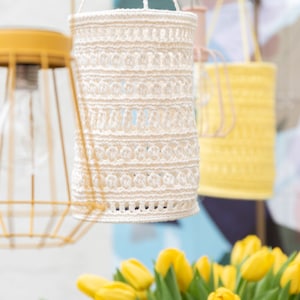 Yarn and Colors - Lantern Crochet Pattern PDF - Garden Party Lantern
