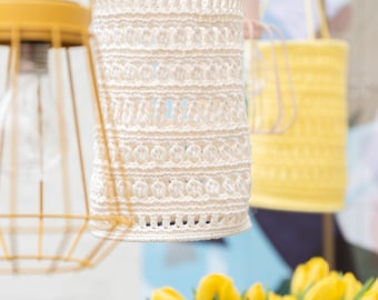Yarn and Colors - Lantern Crochet Pattern PDF - Garden Party Lantern