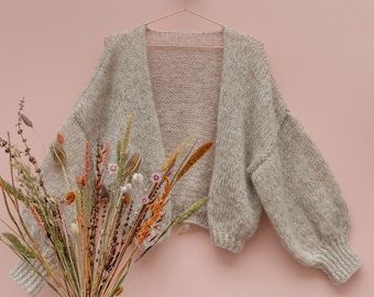 Yarn and Colors - Cardigan Mohair Knitting Pattern PDF - Cloud Cardigan Knit