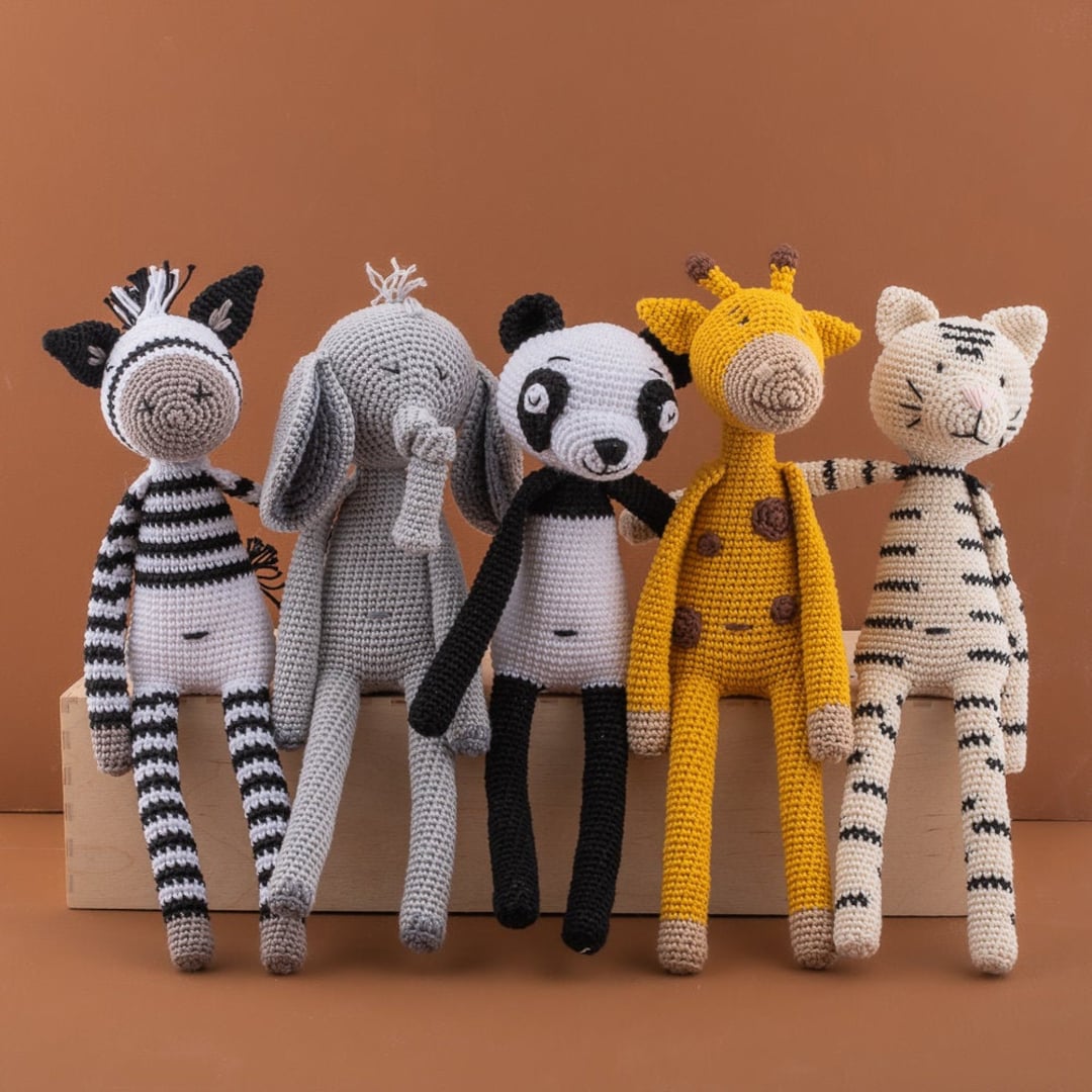 Yarn and Colors - Amigurumi Pattern Bundle - Zoo Animals - Etsy