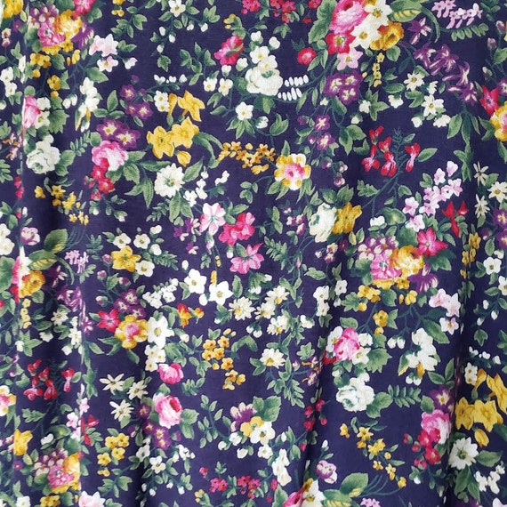 FLORAL MIDI DRESS Vintage 90s Liz Claiborne Prair… - image 9