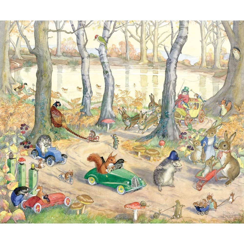 Woodland Traffic Molly Brett Medici Print - Etsy België