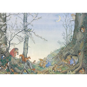 Gute Nacht - Molly Brett Postkarte