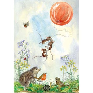 Carte postale Le ballon monte - Molly Brett