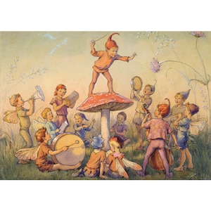 Cartão Postal Elfin Chorus - M W Tarrant