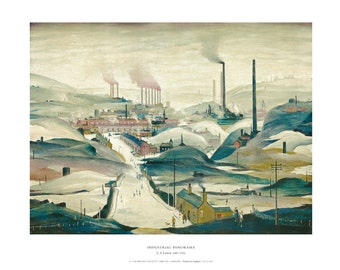 Industrial Panorama - L S Lowry Medici Print