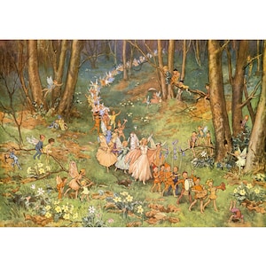 The Fairy Way - M W Tarrant Postkarte