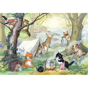 Kittens Camp - Molly Brett Postkarten