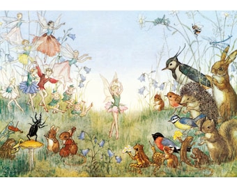 Flower Ballet - Molly Brett Postkaart