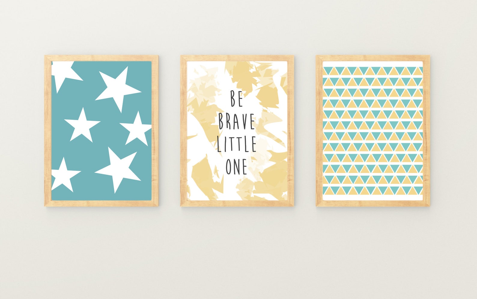 Triangles Wall Art Nursery Room Decor Make your own set of 3 Etsy