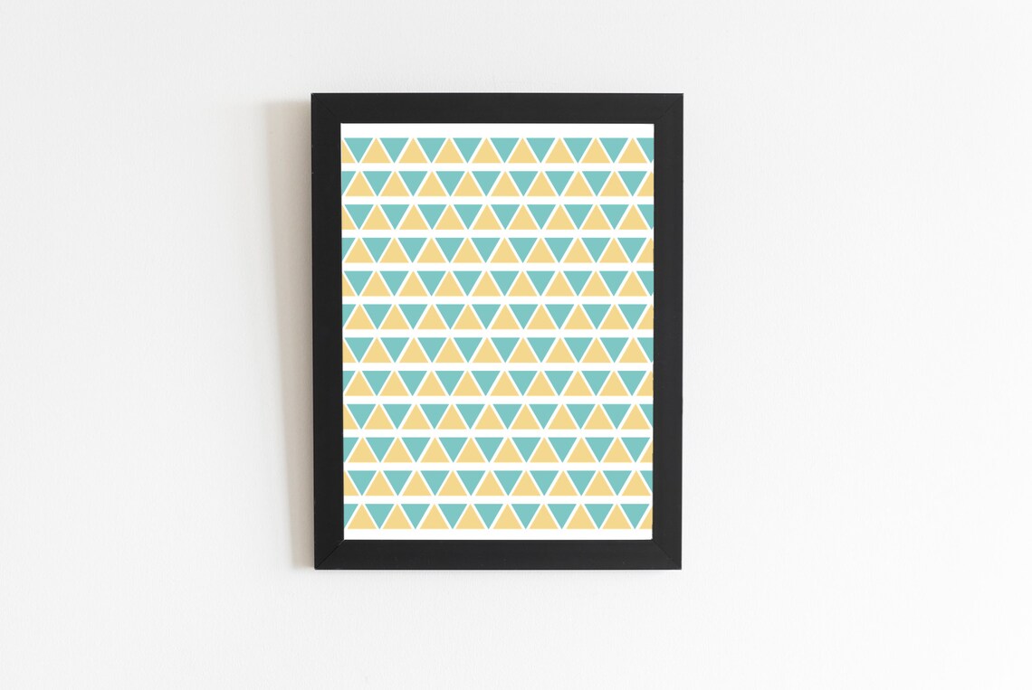 Triangles Wall Art Nursery Room Decor Make your own set of 3 Etsy