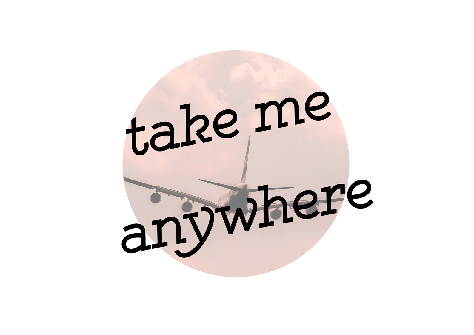 Take me anywhere Wall Art Print for travel lovers Etsy
