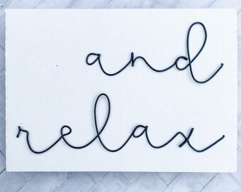 Be our guest wire sign//wire word//home decor//Bedroom decor//wire art//wire quote