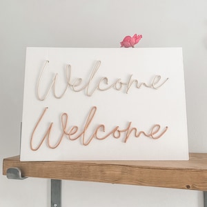 Wire Words | welcome | Bespoke Wall Words | Wire Wall Art | Wall Quotes & Sayings