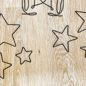 Wire Words | Wire Star Trio | Home Decor |  Wire Wall Art | Nursery Decor