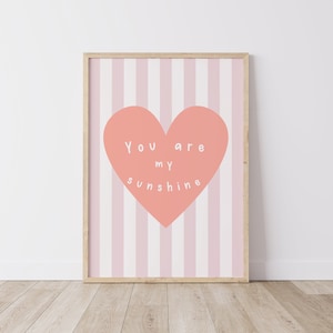 You Are My Sunshine Print | Wall Art | Home Decor | Nursery Print