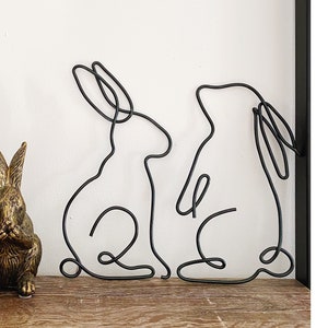 Wire Rabbits | Wire Words | Pet Gifts | Decor | Bunny | Animal lover