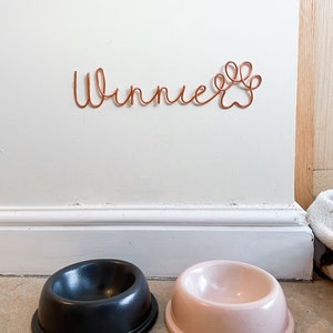 Wire Personalised Pet Name | Wire Words | Pet Gifts | Cat Dog | Animal lover