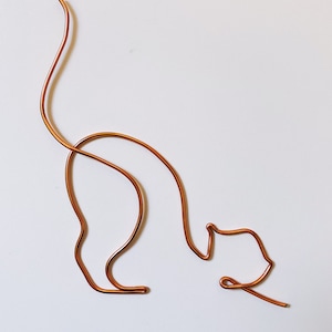 Wire Words | Wire Cat | Home Decor |  Wire Wall Art | Animal Lover