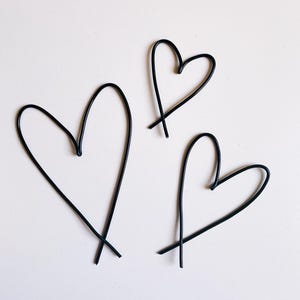 Wire Heart Trio | Wire Words | Home Decor |  Wire Wall Art | Wire Hearts | Heart Wall Decor
