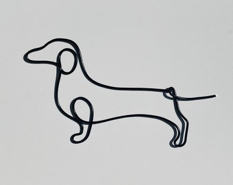 Wire Dachshund | Wire Words | Pet Gifts | Decor | Dog | Animal lover