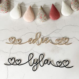 Wire Words | Wire Name Sign | Kids Room Decor | Wire Wall Art | Baby Gift