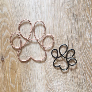 Draht Pfotenabdruck | Wire Words | Haustier Geschenke | Dekor | Katze Hund | Tierlieb