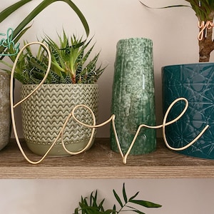 Wire Words | love | Bespoke Wall Words | Wire Wall Art | Wall Quotes & Sayings