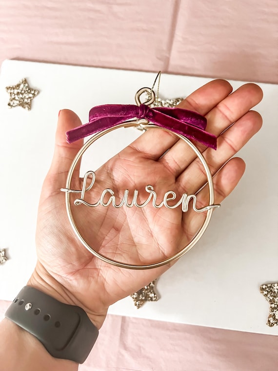 Personalised Wire Bauble | Tree Decoration | Christmas decoration | Wire Art | Wire Words