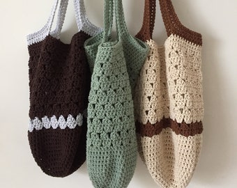 Sac à patron au crochet / sac de marché au crochet KLARA (modèle en anglais et en néerlandais)