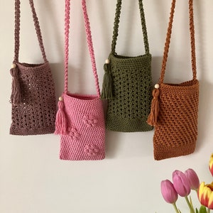 Crochet pattern bag / phone bag / small phone case TRIO pattern in English and Dutch image 8