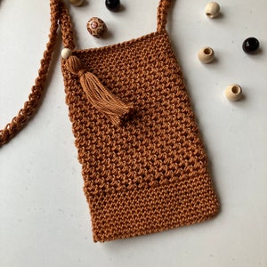 Crochet pattern bag / phone bag / small phone case TRIO pattern in English and Dutch image 6