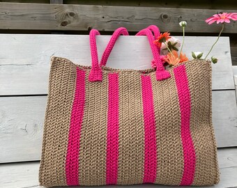 Crochet pattern bag REESE beach tote shopper (pattern in English and  Dutch)