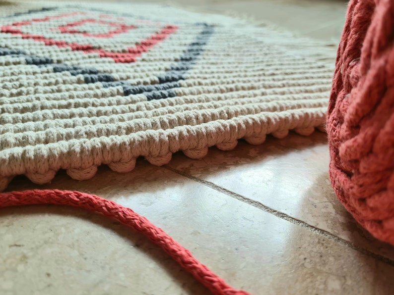 Macrame Rug DAVIN (macrame Pattern in English and Dutch) - Etsy