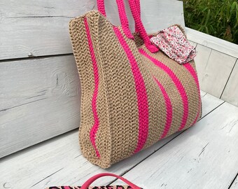 Crochet pattern bag REESE / beach / tote / shopper (pattern in English and Dutch)