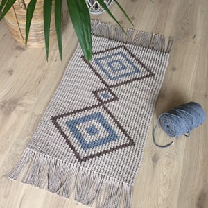 Macrame rug DAVIN (macrame pattern in English and Dutch)