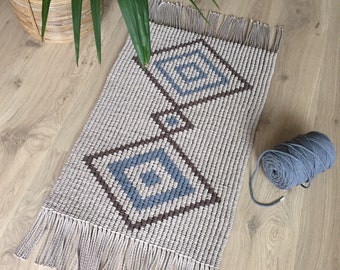 Macrame rug DAVIN (macrame pattern in English and Dutch)