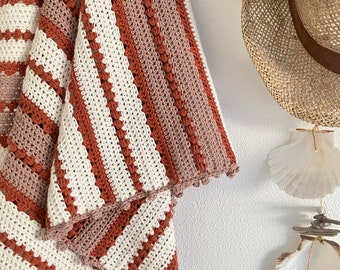 Patrón de manta de crochet / manta de bebé de crochet AMALIE (patrón en inglés y holandés)