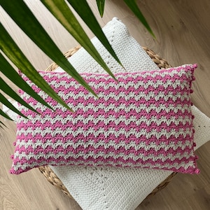 Crochet pattern cushion WILLOW pattern in Dutch image 1