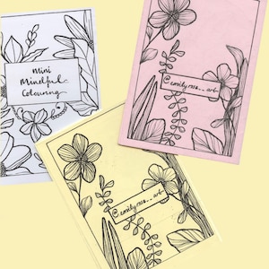 Mindful colouring Zine
